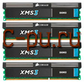 1116Gb DDR-III 1600MHz Corsair XMS3 (CMX16GX3M4A1600C9) (4x4Gb KIT)