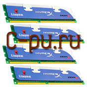 1116Gb DDR-III 1600MHz Kingston HyperX (KHX1600C9D3K4/16GX) (4x4Gb KIT)
